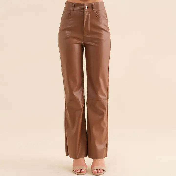 Faux Leather Pants