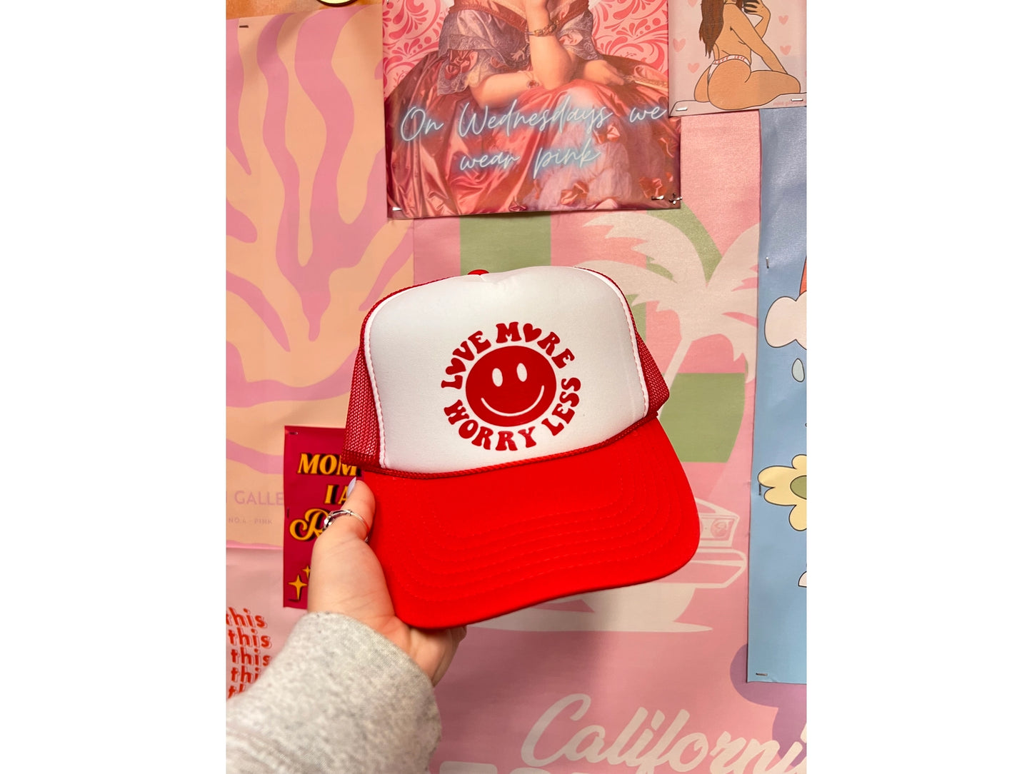 Love More Worry Less Trucker Hat