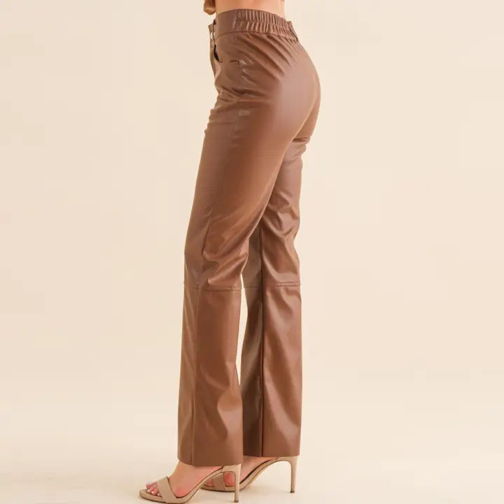 Faux Leather Pants