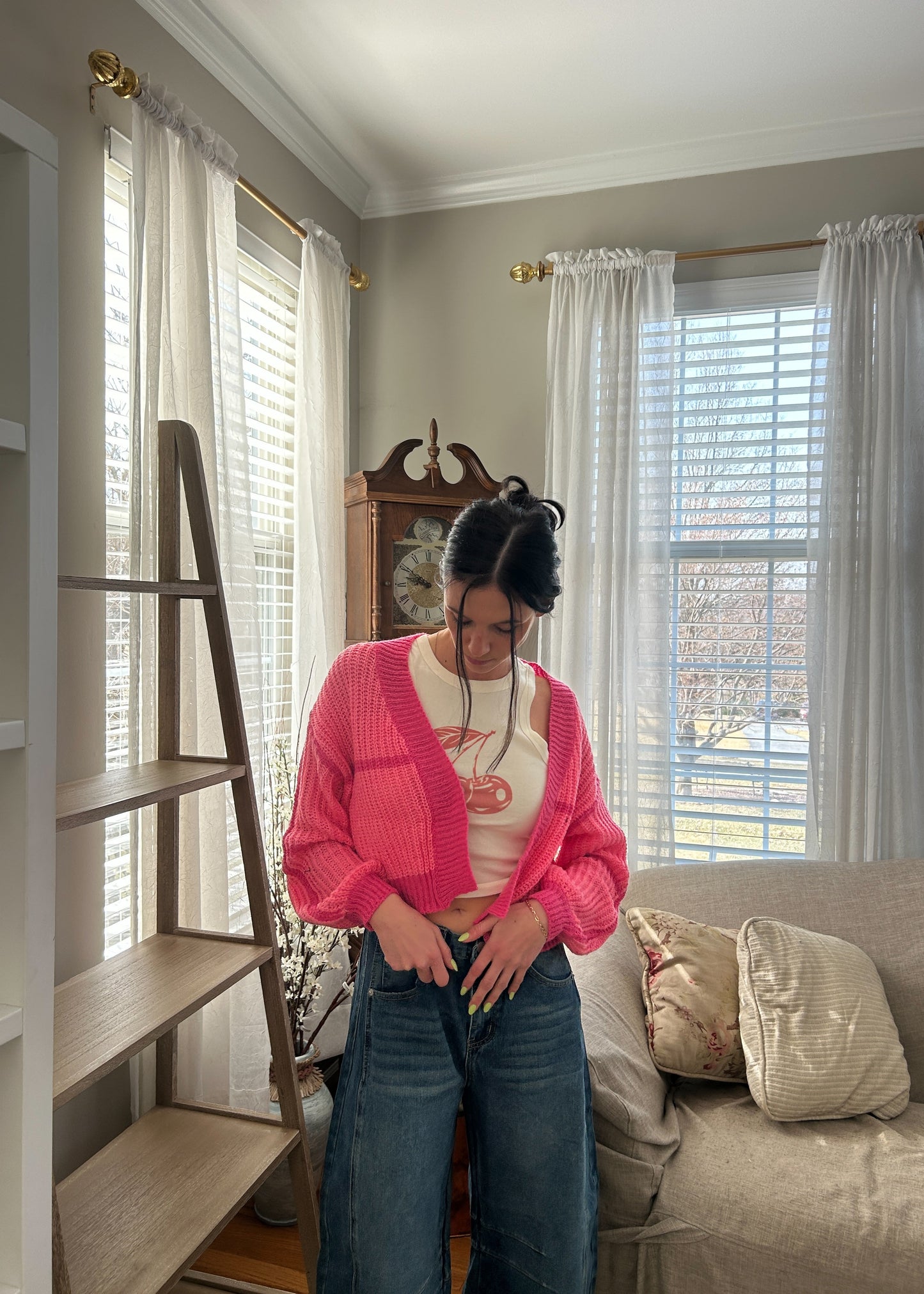 Bubble Pink Cardigan