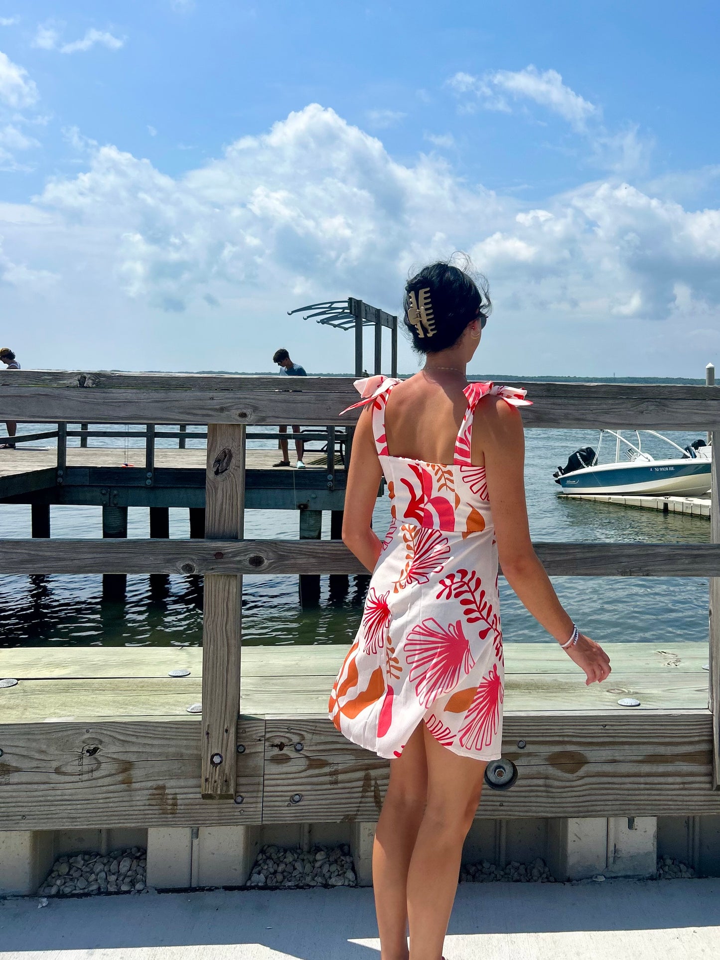 Coral Tie Dress