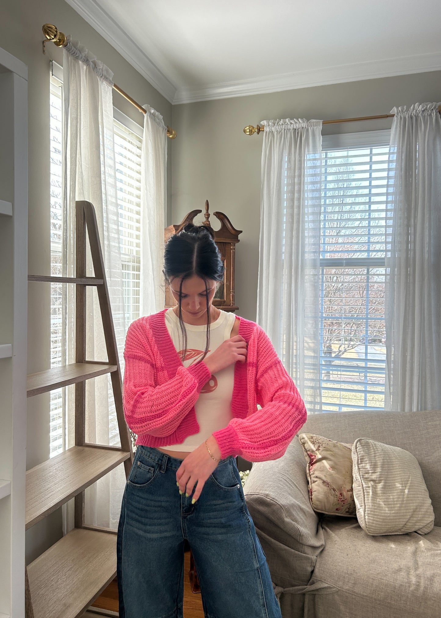Bubble Pink Cardigan