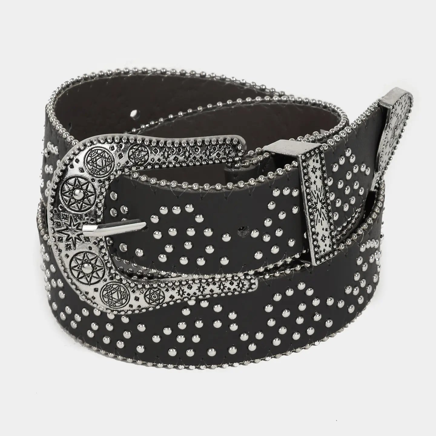 Studded Leather Belt