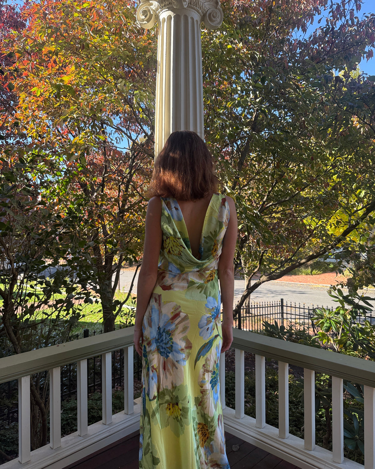 Billie Drape Neck Maxi Dress
