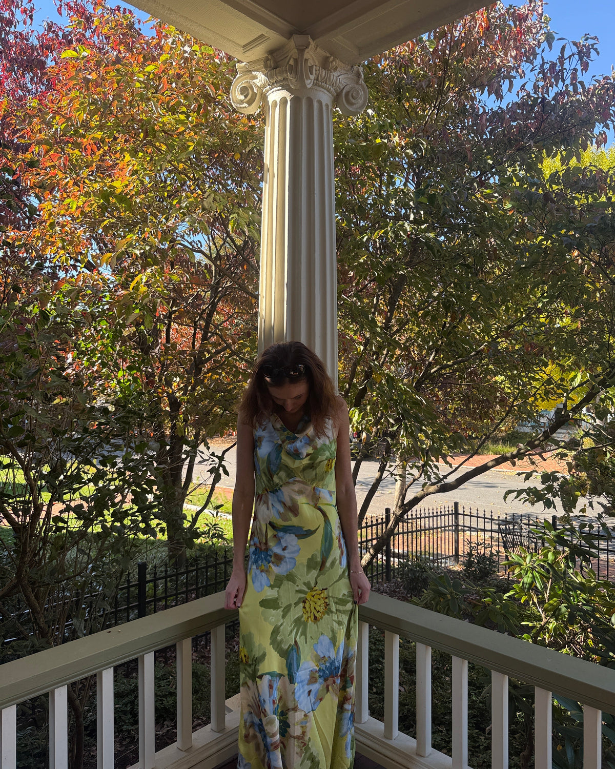 Billie Drape Neck Maxi Dress