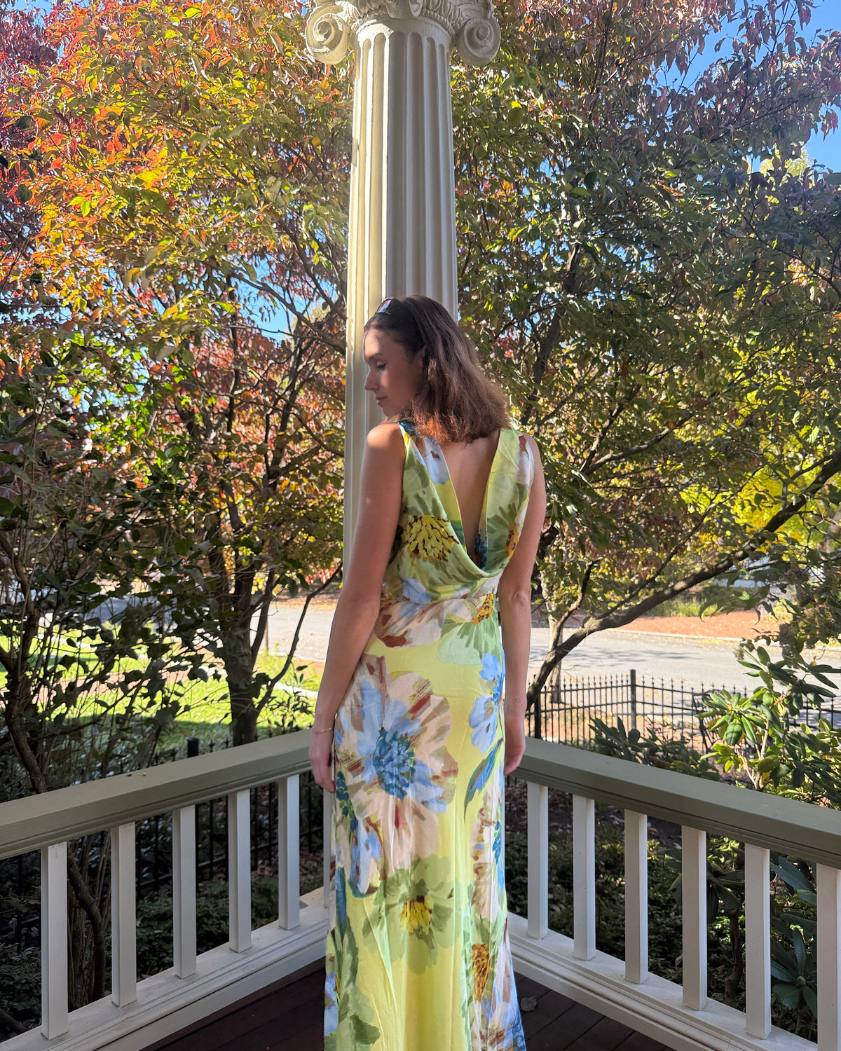 Billie Drape Neck Maxi Dress