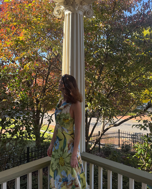 Billie Drape Neck Maxi Dress